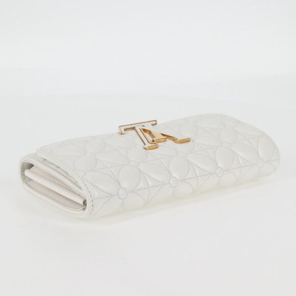 LOUIS VUITTON Flower Portefeuille Capsine Wallet White M11417 LV Auth ac3766SAM - Picture 7 of 16